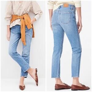 J Crew Women's Slim Broken In Boyfriend Jeans Kellerton Wash Mid Rise Size 26